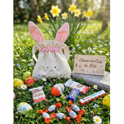 Pochon Lapin Personnalisé – Spécial Pâques