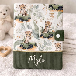 Protège carnet de santé bébé – Thème Léopard