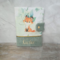 Protège carnet de santé bébé – Thème renard