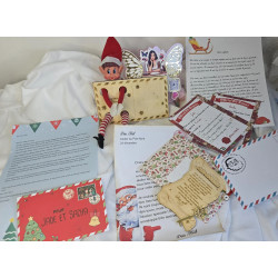 Coffret magique des lutins de Noël – lettres, rapport et clé du Père Noël